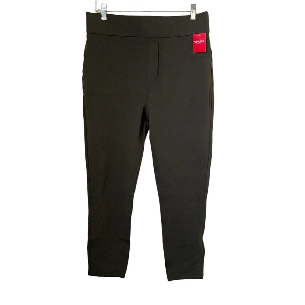 Spanx Ankle Length Ponte Leggings Deep Olive Size 1X Stretch New
